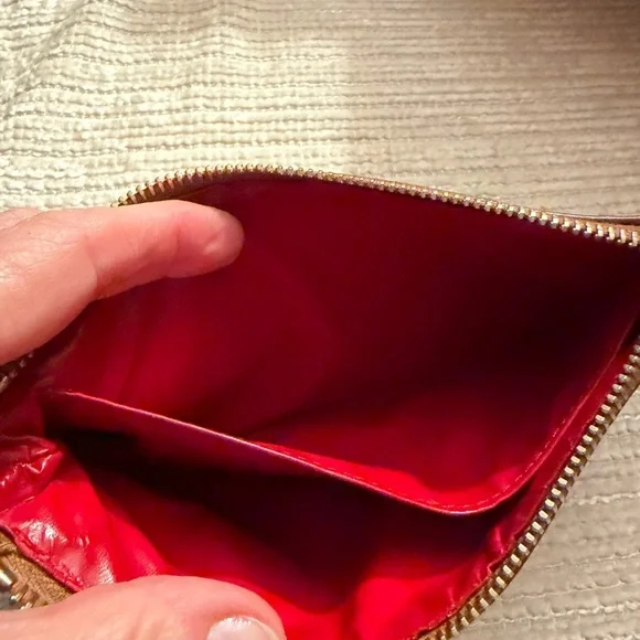 Dooney & Bourke Black and Brown Pebbled Leather Bag 8x4.5 - Picture 5 of 10